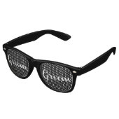 Groom White auf Black Sonnenbrille (Schrägansicht)
