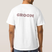 Groom White Wedding Party T-Shirt (Rückseite)