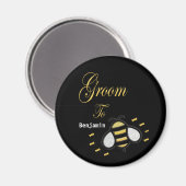 Groom zu Bachelor Party Hochzeit personalisieren Magnet (Vorderseite/Rückseite)
