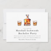 Groom zu moderner einfacher Junggeselle Einladung (Vorderseite)