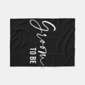 Groom zu sein, Hochzeit Bridal Junggeselinnen-Absc Fleecedecke (Vorderseite (Horizontal))