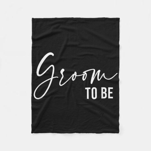 Groom zu sein, Hochzeit Bridal Junggeselinnen-Absc Fleecedecke (Vorderseite)