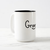 Groom Zweifarbige Tasse (Vorderseite Links)
