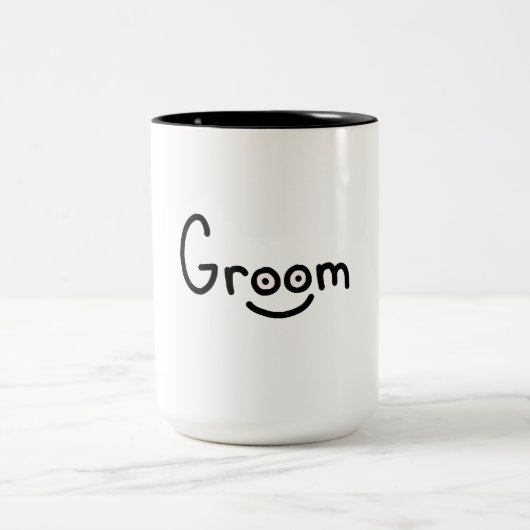 Groom Zweifarbige Tasse (Mittel)
