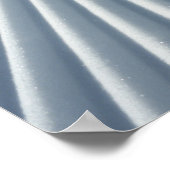 Groomed Ski Snowboard Trail Poster (Ecke)