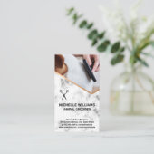 Groomer Combing Hund Fur Visitenkarte (Stehend Vorderseite)