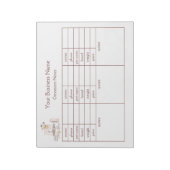 Groomer’s Notes & Pet Client Tracking Notepad Notizblock (Rotiert)