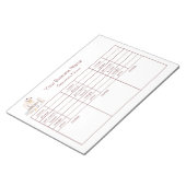 Groomer’s Notes & Pet Client Tracking Notepad Notizblock (angewinkelt)