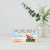 Groomer Shave Dog Fur Visitenkarte (Stehend Vorderseite)