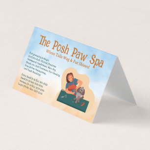 Groomer Shave Dog Fur Visitenkarten