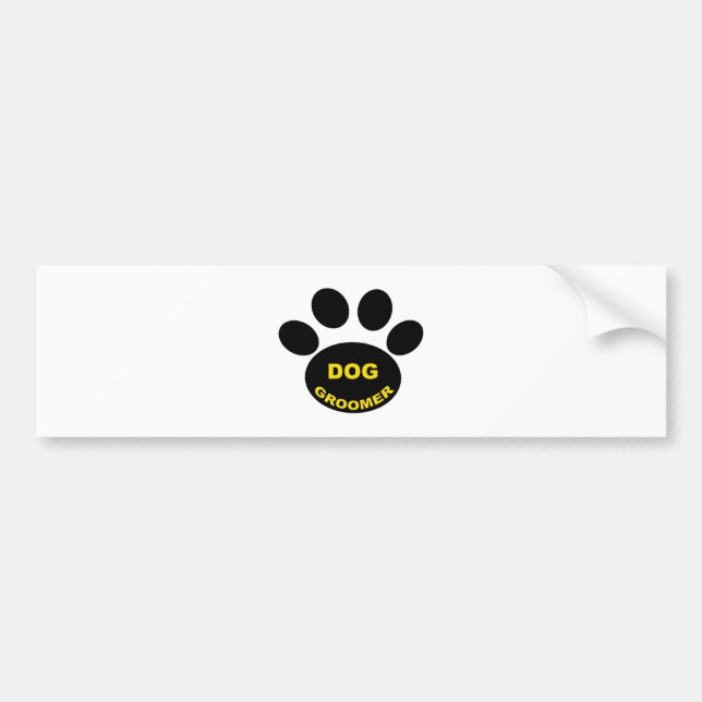 Groomer-Tatze Autoaufkleber (Vorne)
