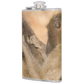 Grooming Baboons Flachmann (Links)