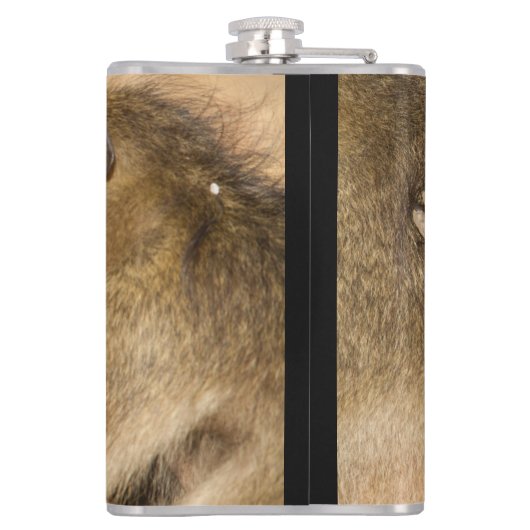 Grooming Baboons Flachmann (Rückseite)