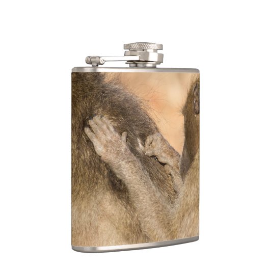 Grooming Baboons Flachmann (Rechts)