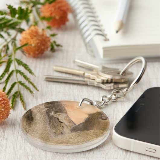 Grooming Baboons Schlüsselanhänger (Vorderseite rechts)