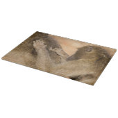 Grooming Baboons Schneidebrett (Ecke)