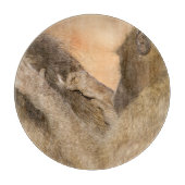 Grooming Baboons Schneidebrett (Vorderseite)