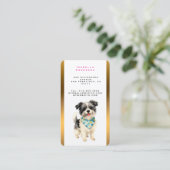 Grooming Dog Personalized Luxury Trendy Collection Visitenkarte (Stehend Vorderseite)