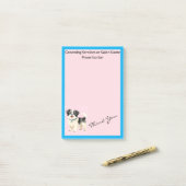 Grooming Dog Personalized Modern Collection Post-it Klebezettel (Auf Schreibtisch)