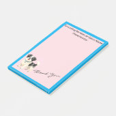Grooming Dog Personalized Modern Collection Post-it Klebezettel (angewinkelt)