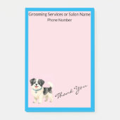 Grooming Dog Personalized Modern Collection Post-it Klebezettel (Vorderseite)