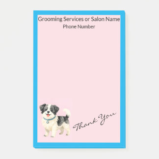 Grooming Dog Personalized Modern Collection Post-it Klebezettel