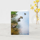 Grooming Ducks 2 Karte (Gelbe Blume)