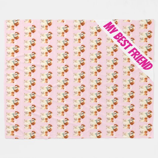 Grooming Personalized Trendy Collection Fleecedecke (Vorderseite (Horizontal))