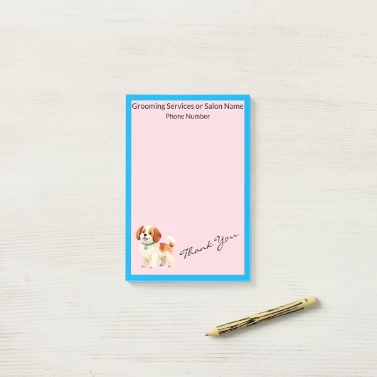 Grooming Personalized Trendy Collection Post-it Klebezettel (Auf Schreibtisch)