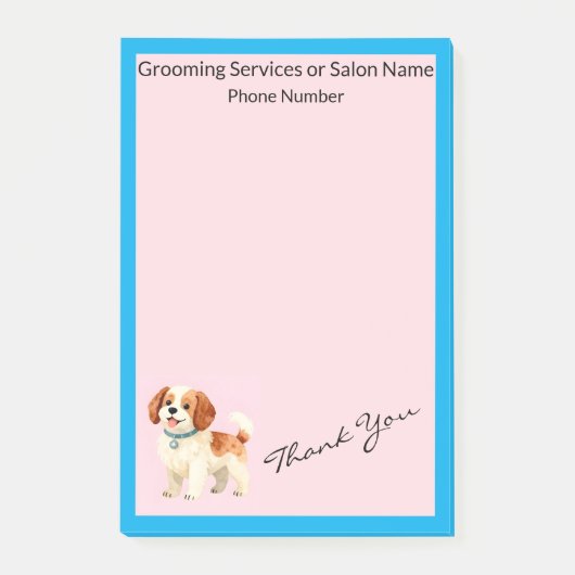 Grooming Personalized Trendy Collection Post-it Klebezettel (Vorderseite)