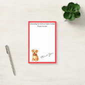 Grooming Pet Personalized Gold Elegant Collection Post-it Klebezettel (Büro)
