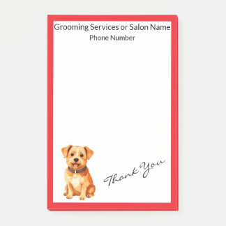 Grooming Pet Personalized Gold Elegant Collection Post-it Klebezettel