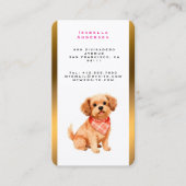 Grooming Pet Personalized Luxury Modern Collection Visitenkarte (Vorderseite)