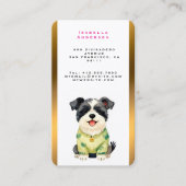 Grooming Pet Personalized Luxury Trendy Collection Visitenkarte (Vorderseite)