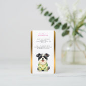 Grooming Pet Personalized Luxury Trendy Collection Visitenkarte (Stehend Vorderseite)