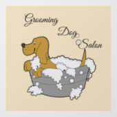 Grooming Salon Fensteraufkleber (Blatt)