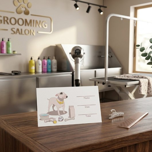 Grooming Salon personalisierbare Terminkarte
