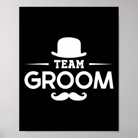 Grooms Bachelor Crew Party Squad Team Groom Poster (Vorne)