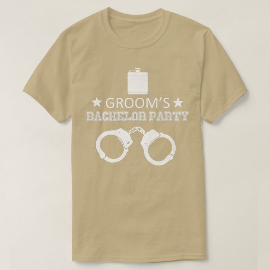 Grooms Batchelor Party Funny  T-Shirt (Design vorne)