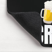 Groom's Brew Crew Funny Bachelor Party Bier Mousepad (Ecke)