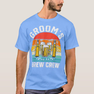 Grooms Brew Crew Funny Groomsmen Bachelor Party St T-Shirt