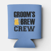 Groom's Brew Crew lustiges Trauzeuge Bier Dosenkühler (Rückseite)