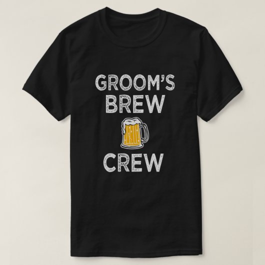 Groom's Brew Crew Männer Trauzeuge Party Shirt (Design vorne)