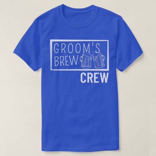 Grooms Brew Crew Squad Best Man Bachelor Party Gro T-Shirt (Design vorne)