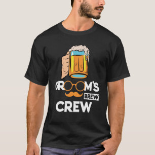 Groom's Brew Crew Trauzeugen Bachelor Party T-Shirt