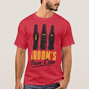 Grooms BrewCrew Funny Trauzeugen Bachelor Party fo T-Shirt