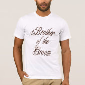 Groom's Brother Classy Browns T-Shirt (Vorderseite)