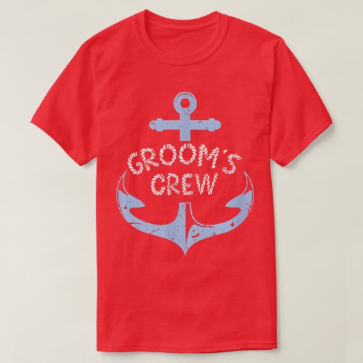 Grooms Crew Bachelor Party T-Shirt (Design vorne)