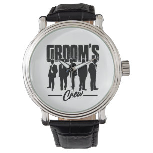 Grooms Crew Bachelor Party Trauzeugen Geschenk Armbanduhr