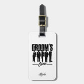 Grooms Crew Bachelor Party Trauzeugen Geschenk Gepäckanhänger (Vorderseite vertikal)